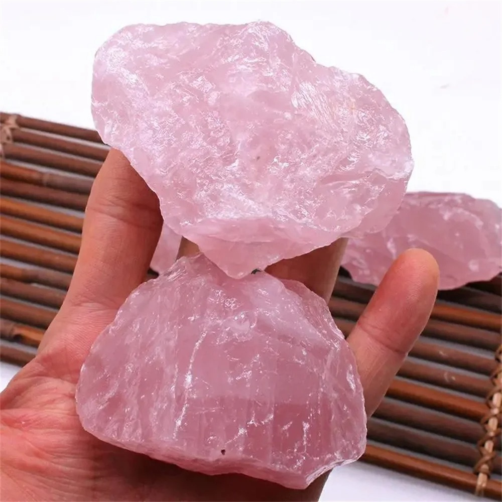 Pure Natural Pink Rose Quartz  - Aquarium Fish Big ulasan dan harga