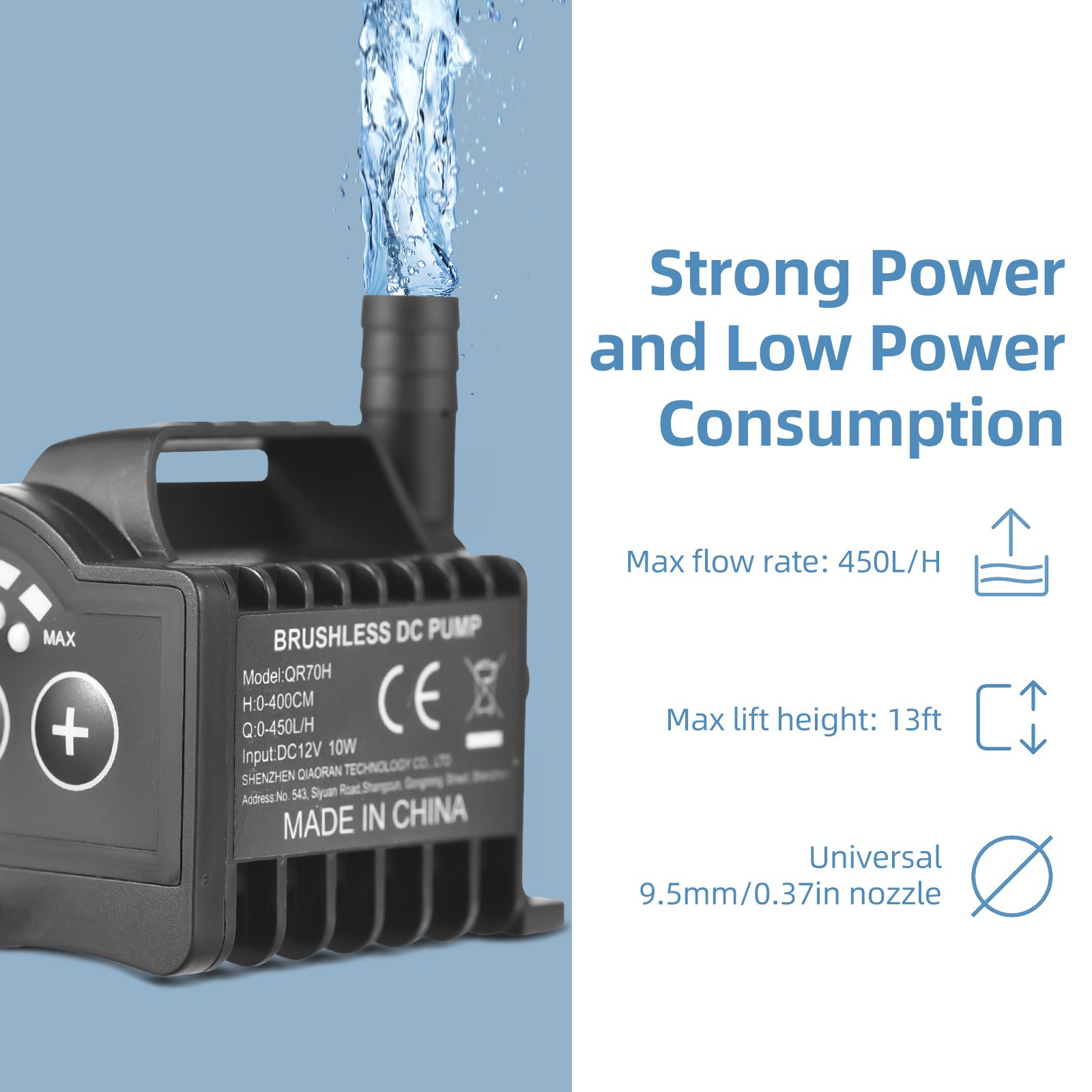 Submersible 12V Water Pump 8 L - Aquarium Fish In Pond ulasan dan harga