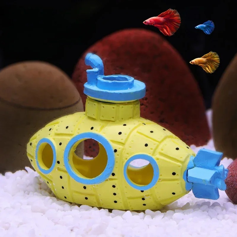 Resin Submarine Ornaments Aqua - Aquarium Fish Cichlid ulasan dan harga