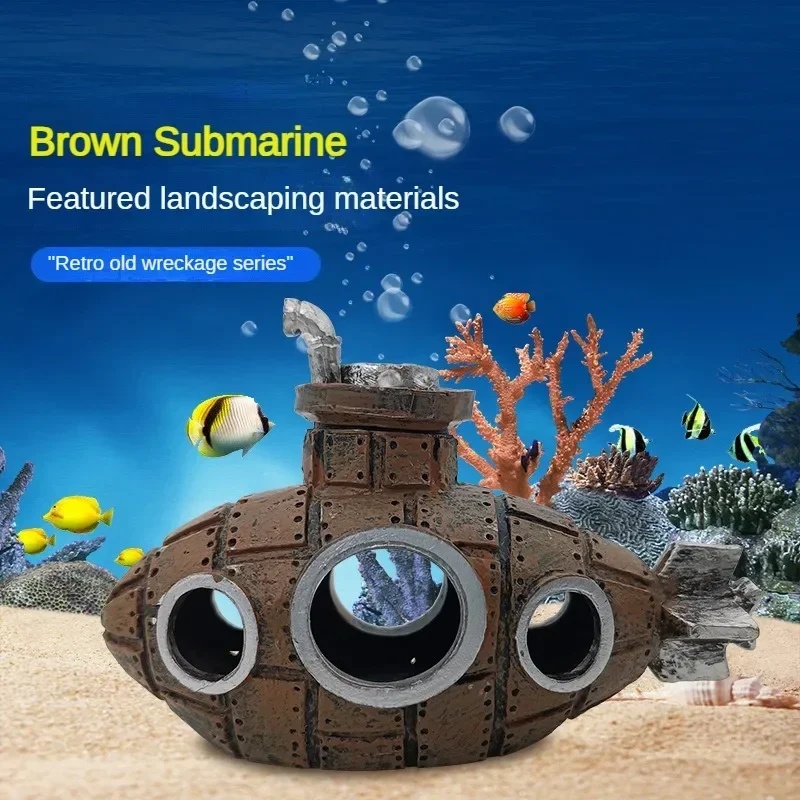 Resin Submarine Ornaments Aqua - Aquarium Fish Cichlid ulasan dan harga