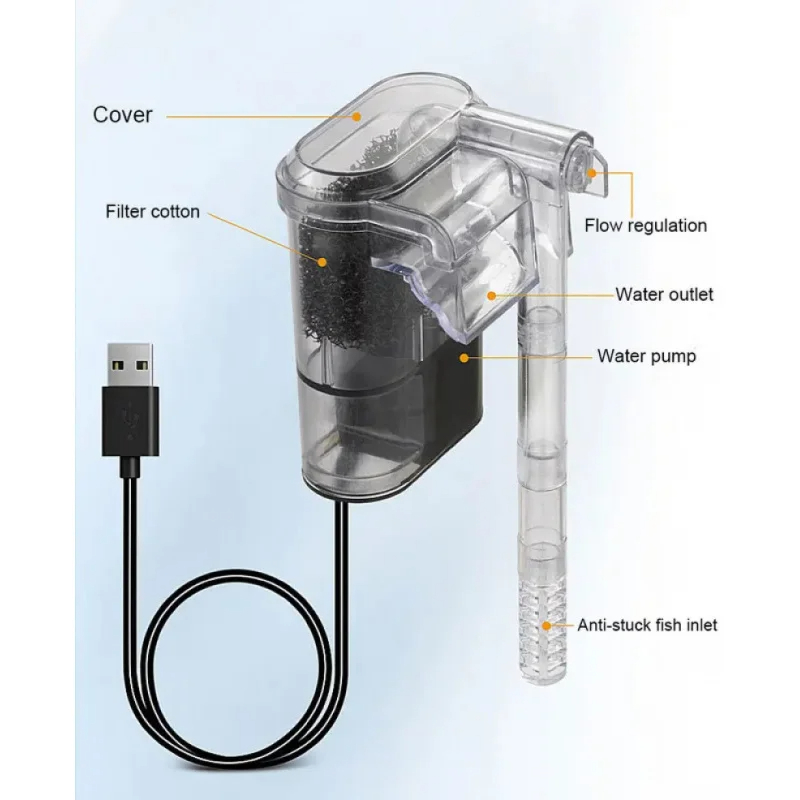 New Suspended Filter For Fish  - Aquarium Fish Waste Collector ulasan dan harga