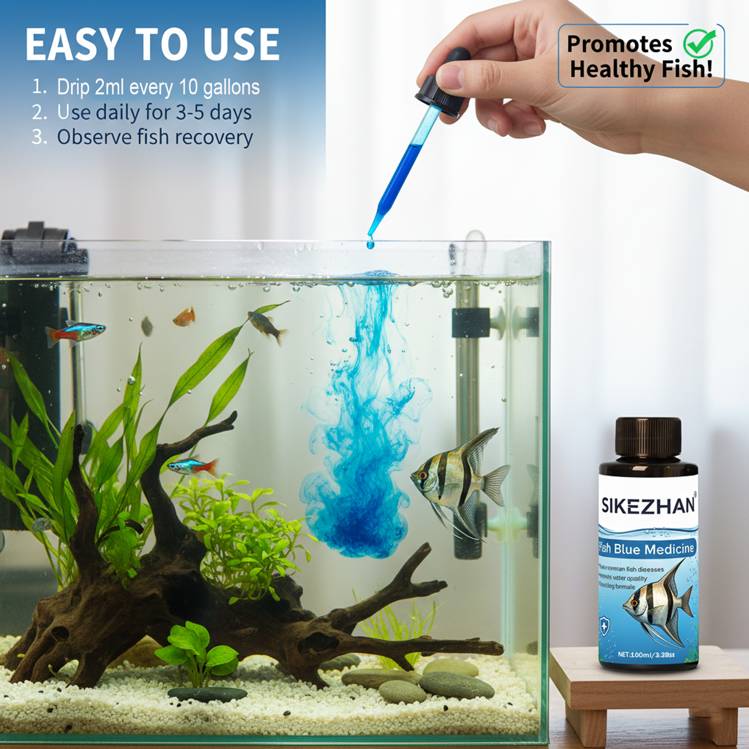 500ml Methylene Blue Solution  - Aquarium Fish Diseases ulasan dan harga