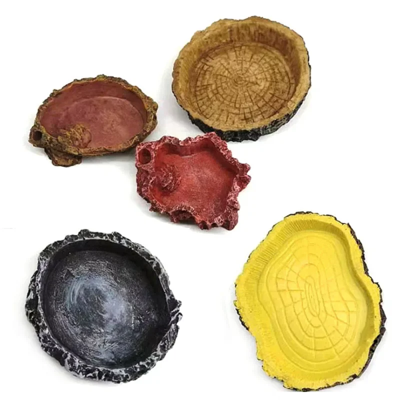 Pet Reptile Feeder Bowl Resin  - Aquarium Fish Pot ulasan dan harga