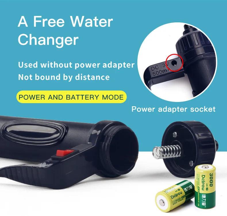 Electric Water Changer Vacuum  - Aquarium Fish Waste Collector ulasan dan harga