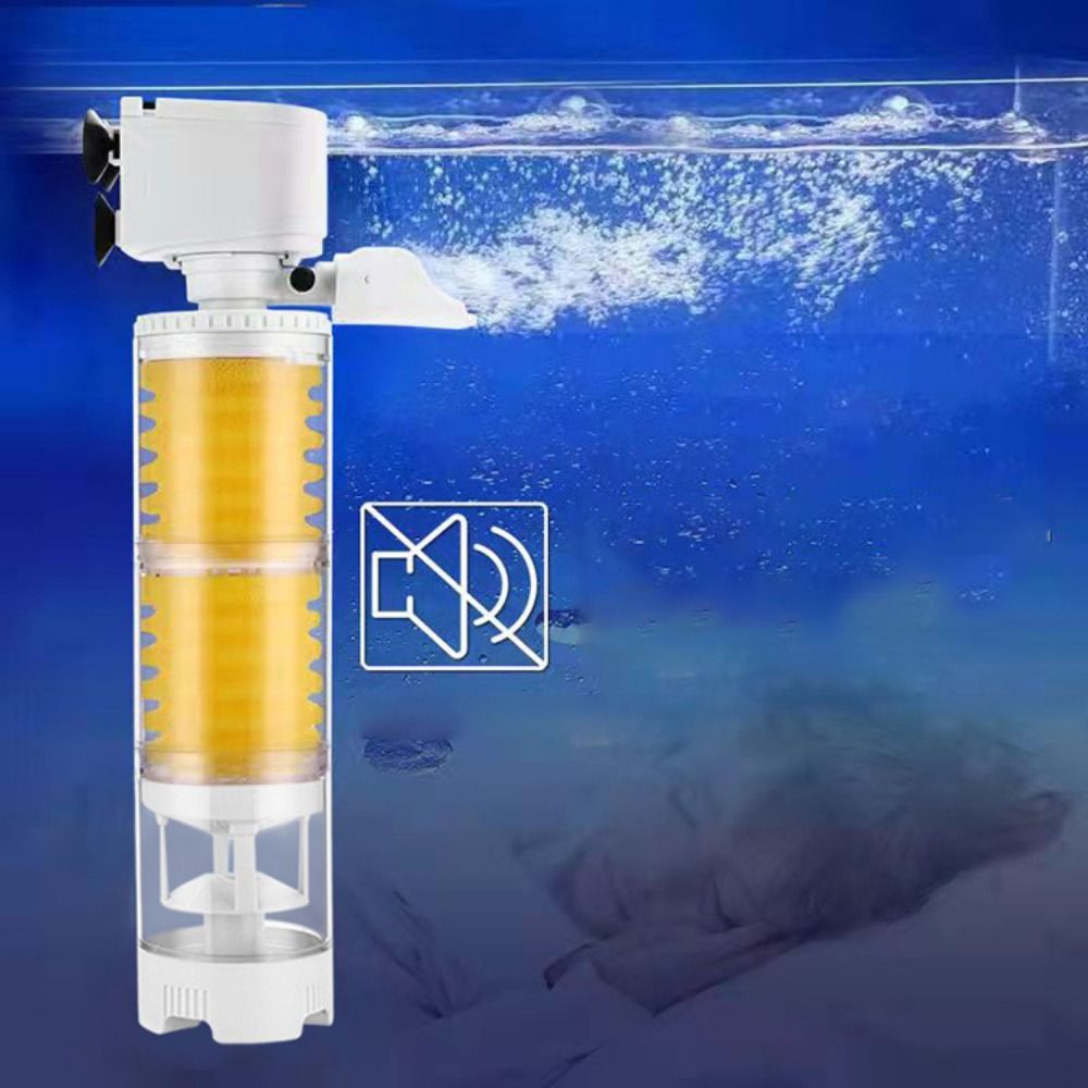 Mute Fish Tank Built-in Filter - Aquarium Fish Waste Collector ulasan dan harga