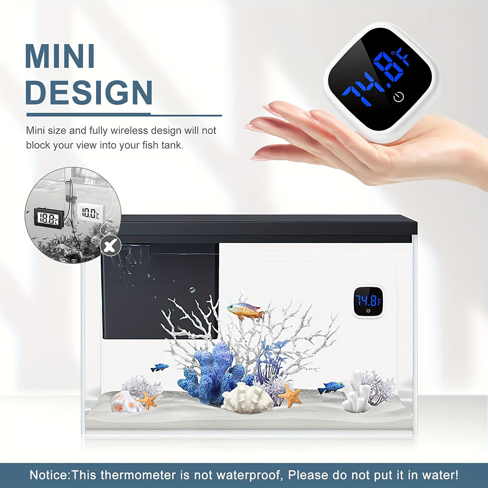 Aquarium Digital Thermometer L - Aquarium Fish Big ulasan dan harga