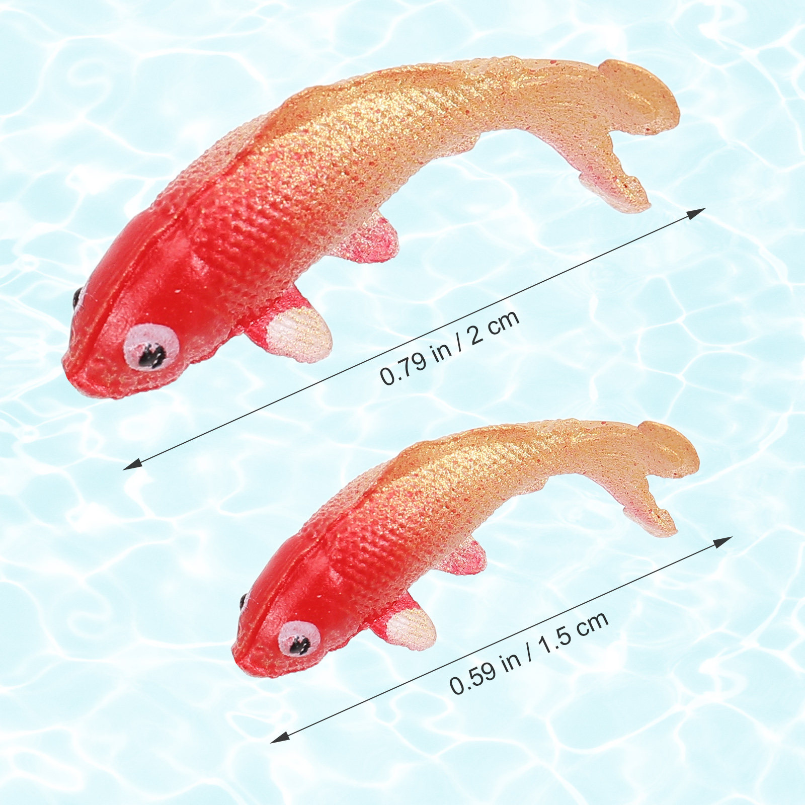 10Pcs Miniature Fancy Carp Sim - Aquarium Fish Colorful ulasan dan harga