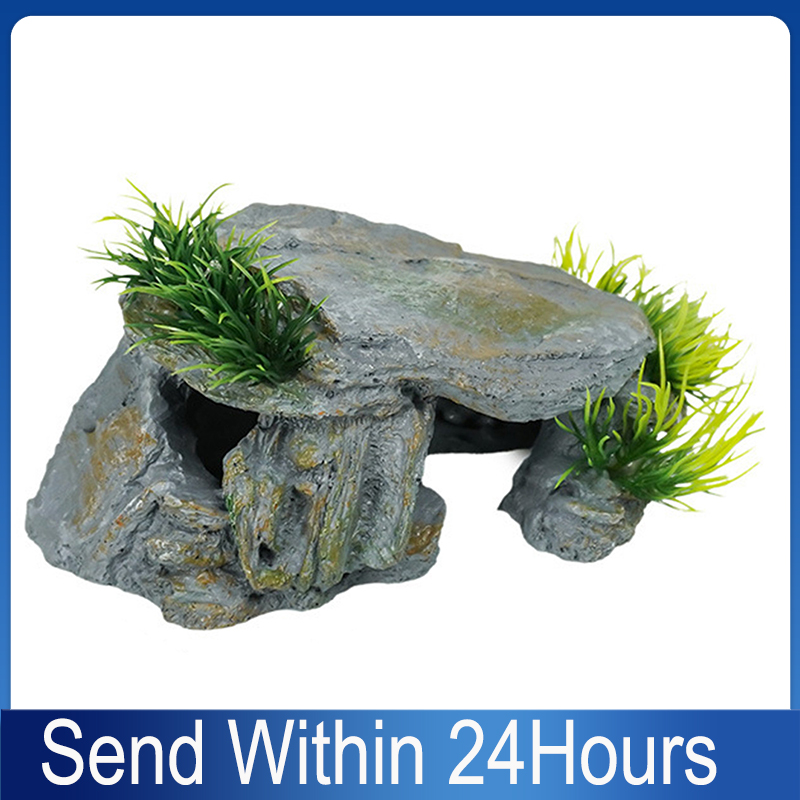 Reptile Rock Hide Cave Natural - Aquarium Fish Hide ulasan dan harga