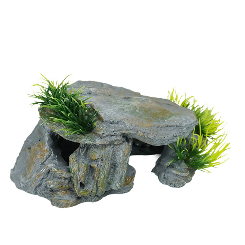 Reptile Rock Hide Cave Natural - Aquarium Fish Hide ulasan dan harga