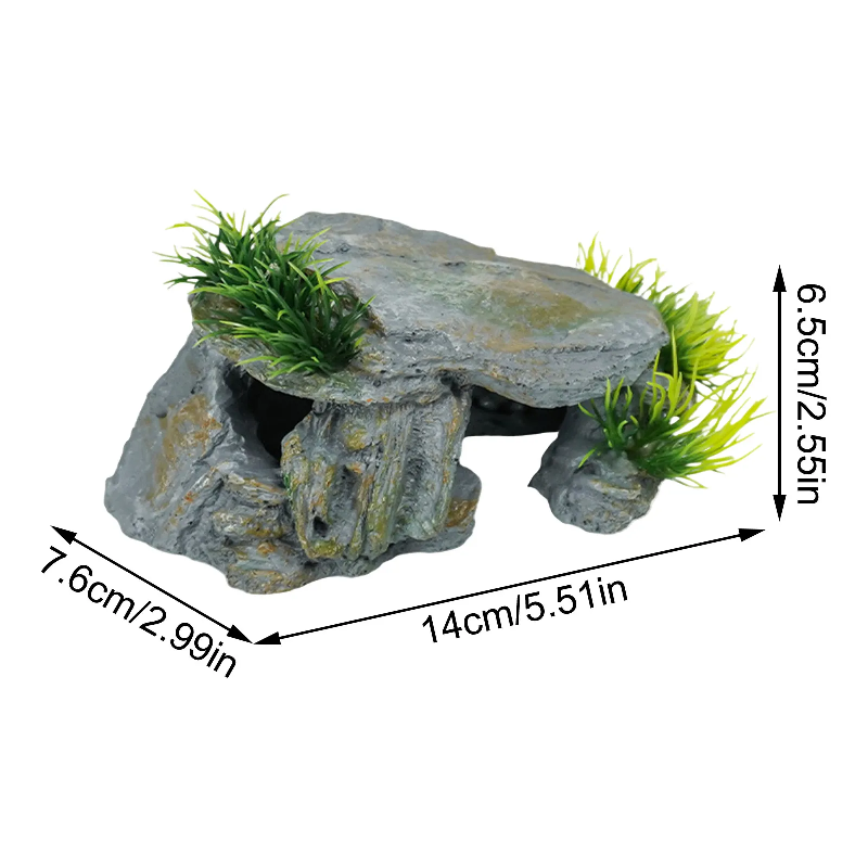 Reptile Rock Hide Cave Natural - Aquarium Fish Hide ulasan dan harga
