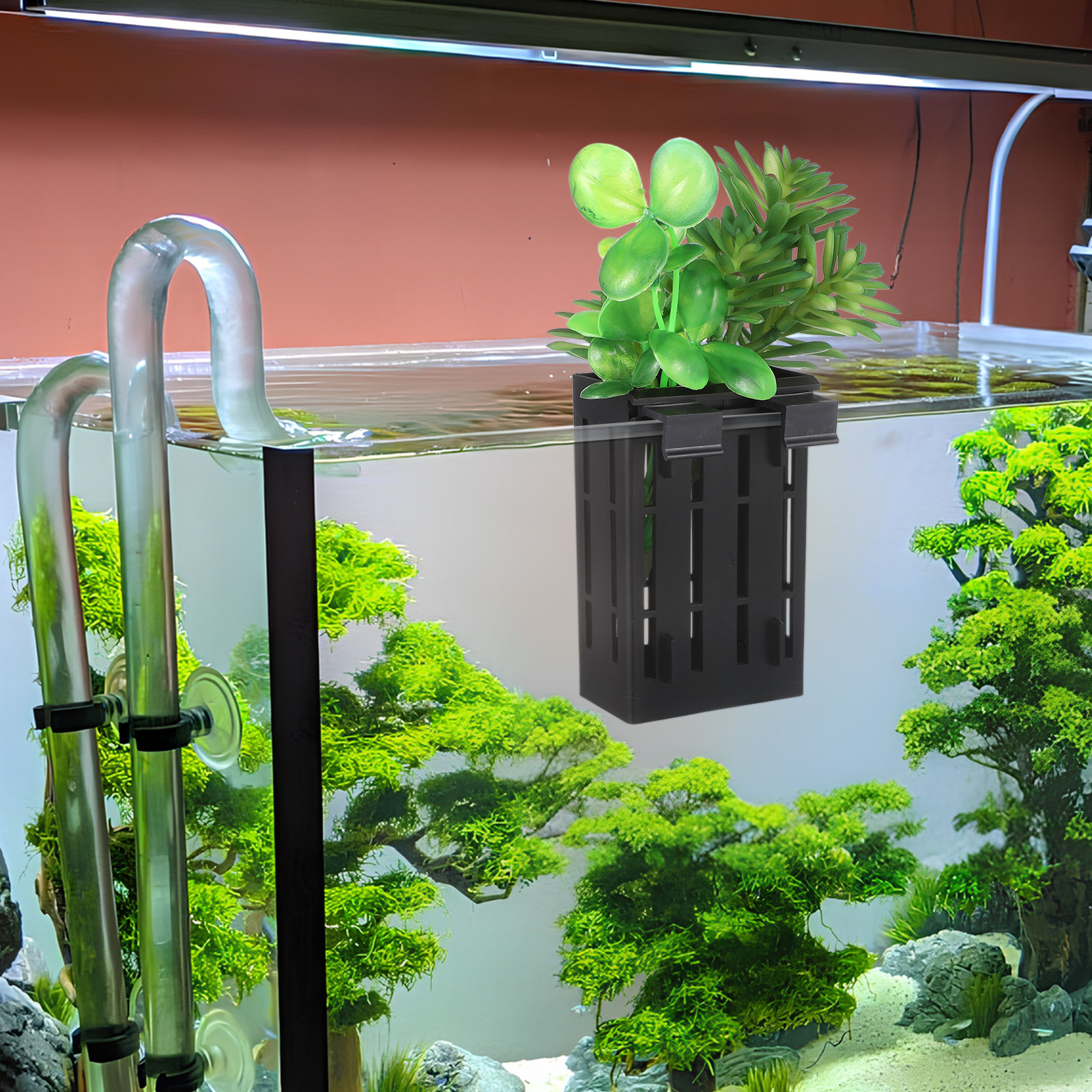 10Pcs Aquatic Plant Basket Han - Aquarium Fish Pot ulasan dan harga