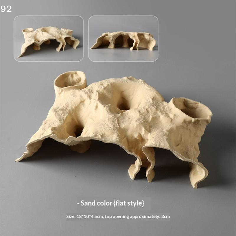 3D Printed Natural Curve Cave: - Aquarium Fish Hide ulasan dan harga